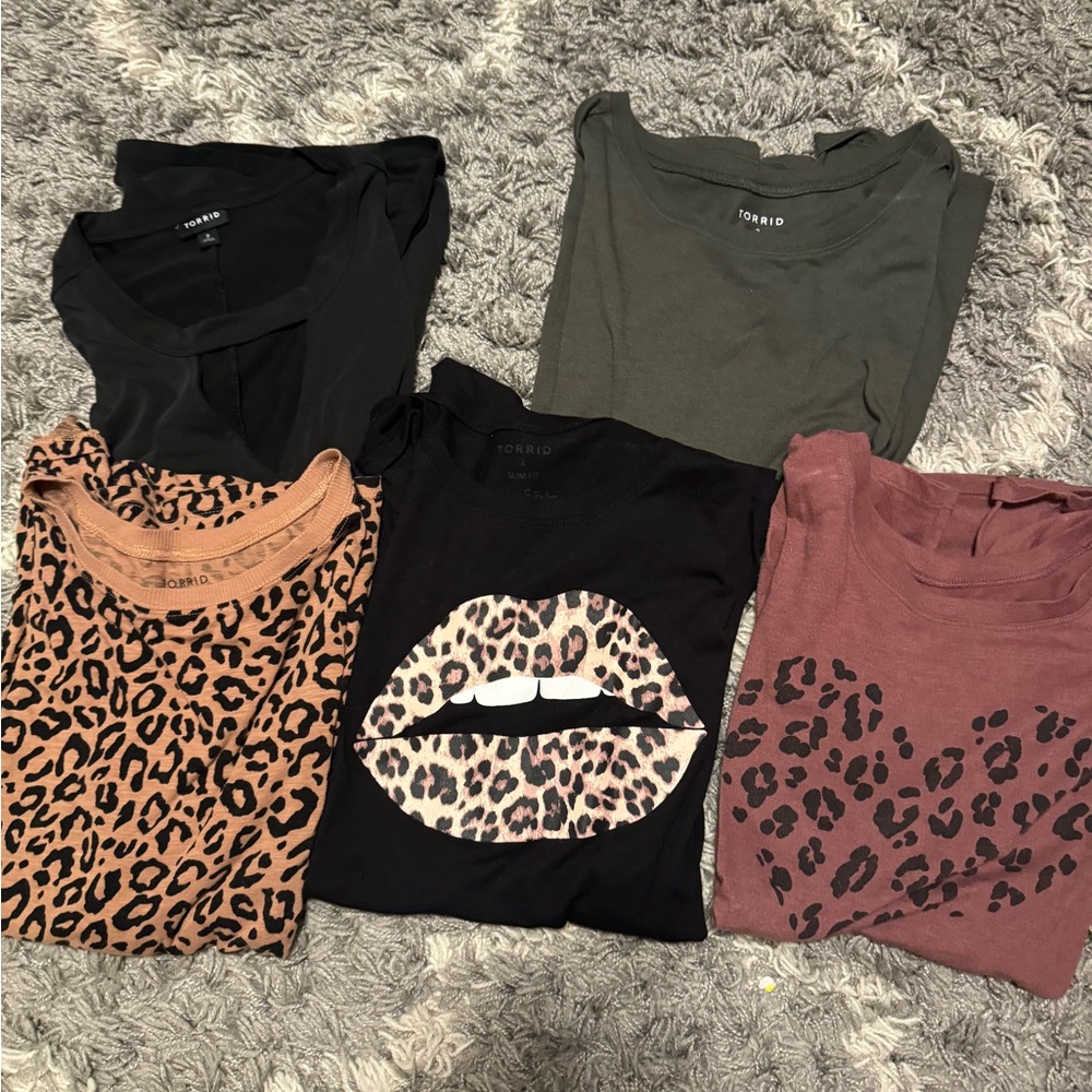 5 torrid t shirts